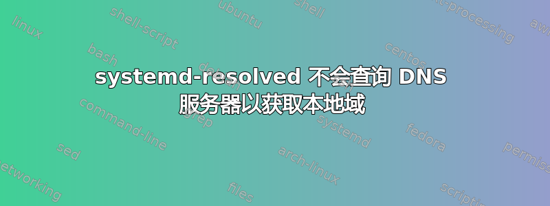 systemd-resolved 不会查询 DNS 服务器以获取本地域