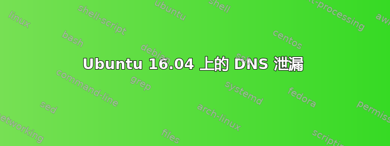 Ubuntu 16.04 上的 DNS 泄漏