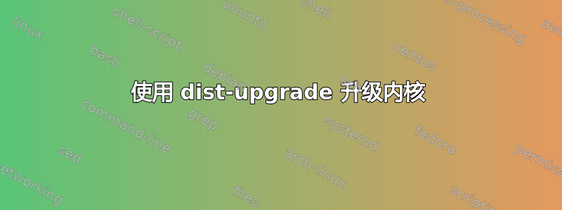 使用 dist-upgrade 升级内核