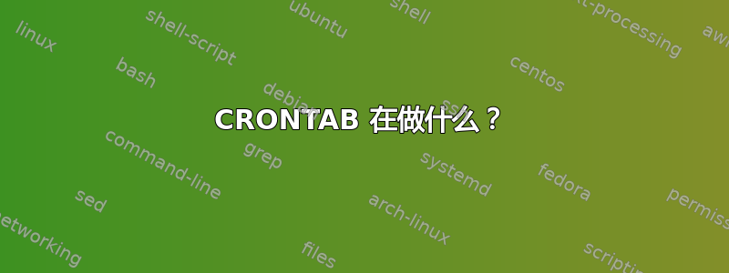 CRONTAB 在做什么？