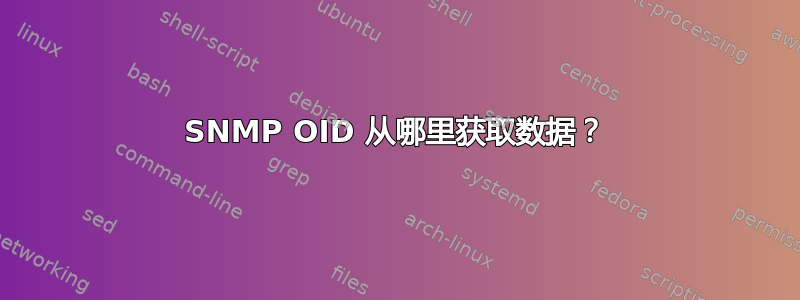 SNMP OID 从哪里获取数据？