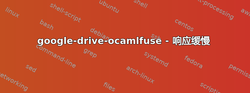 google-drive-ocamlfuse - 响应缓慢