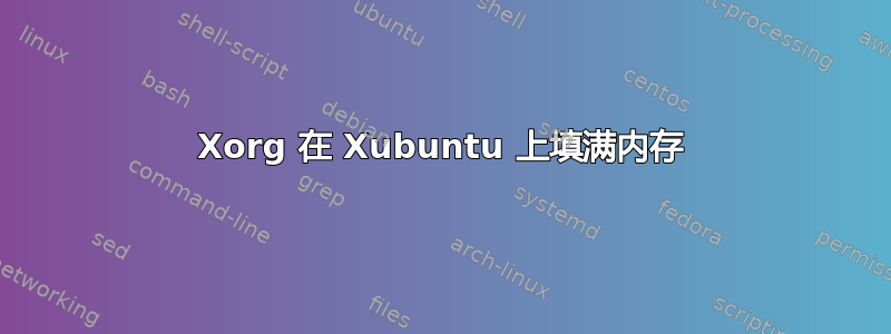 Xorg 在 Xubuntu 上填满内存