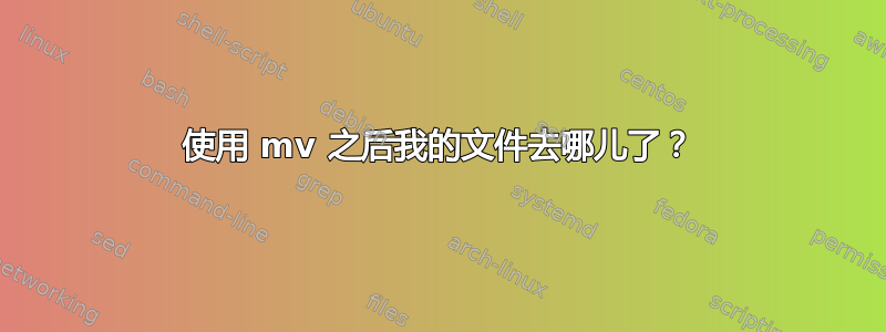 使用 mv 之后我的文件去哪儿了？