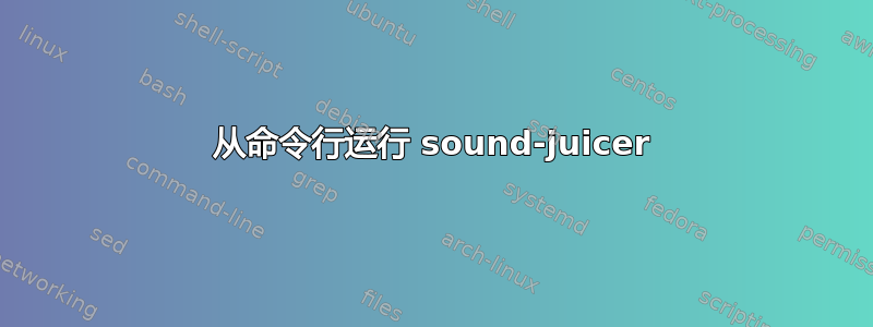 从命令行运行 sound-juicer