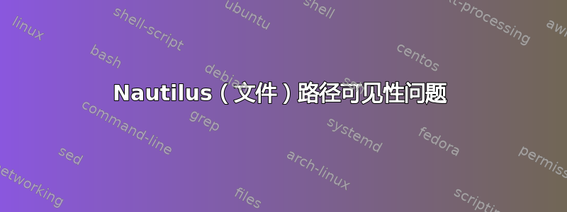 Nautilus（文件）路径可见性问题