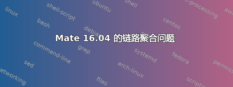 Mate 16.04 的链路聚合问题