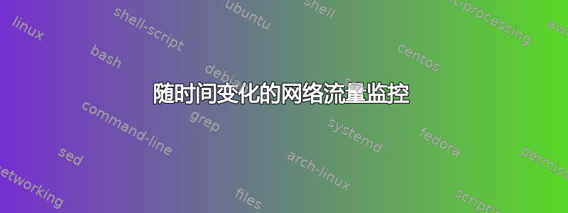 随时间变化的网络流量监控