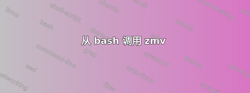 从 bash 调用 zmv