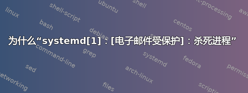 为什么“systemd[1]：[电子邮件受保护]：杀死进程”