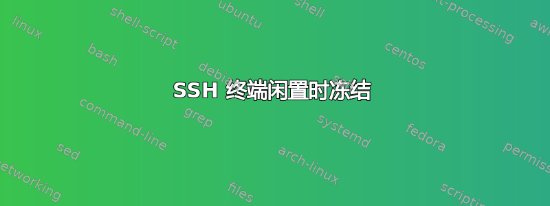 SSH 终端闲置时冻结