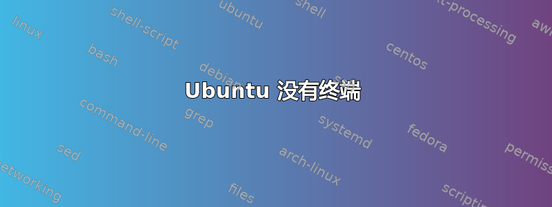 Ubuntu 没有终端