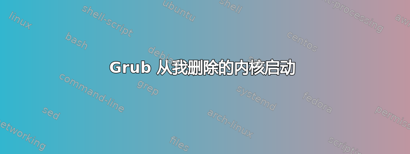 Grub 从我删除的内核启动