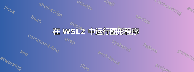 在 WSL2 中运行图形程序