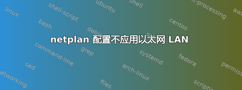 netplan 配置不应用以太网 LAN