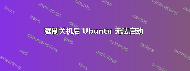 强制关机后 Ubuntu 无法启动