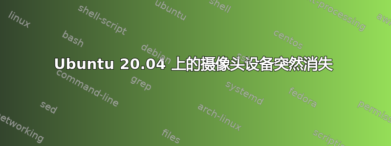 Ubuntu 20.04 上的摄像头设备突然消失