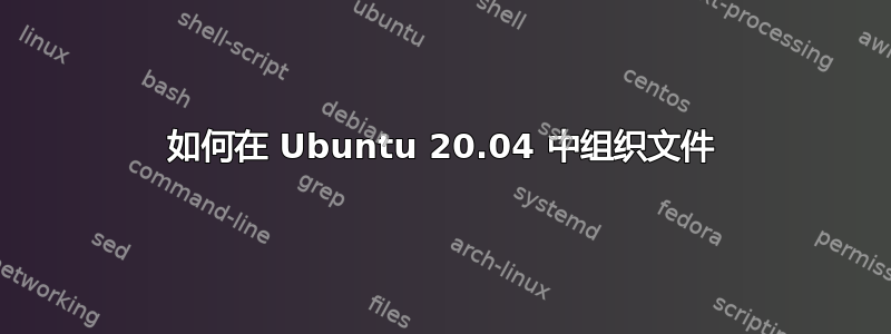 如何在 Ubuntu 20.04 中组织文件