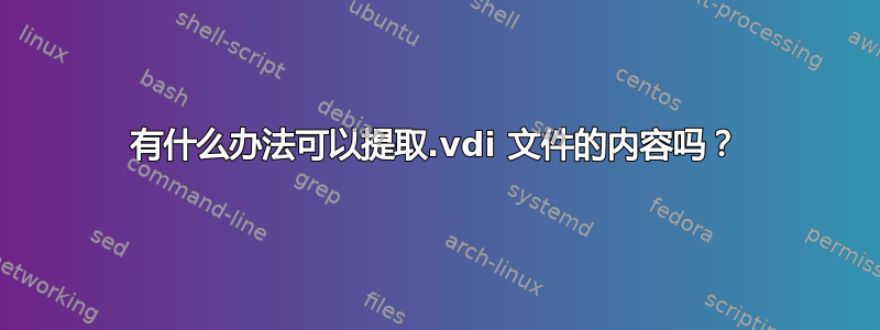 有什么办法可以提取.vdi 文件的内容吗？