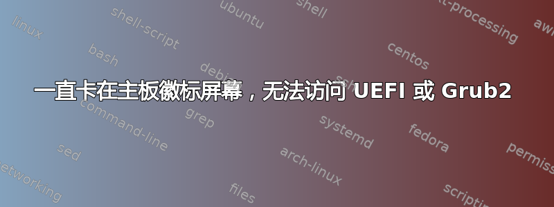 一直卡在主板徽标屏幕，无法访问 UEFI 或 Grub2