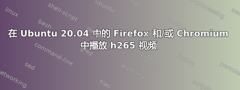 在 Ubuntu 20.04 中的 Firefox 和/或 Chromium 中播放 h265 视频