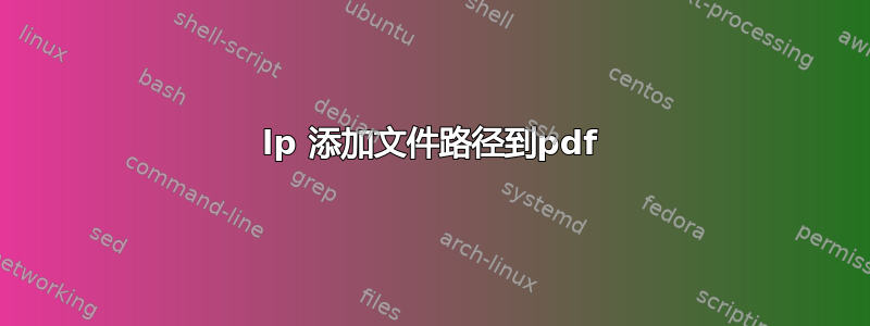 lp 添加文件路径到pdf