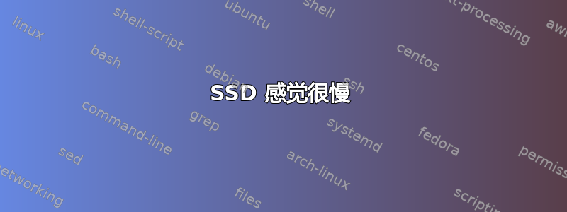 SSD 感觉很慢