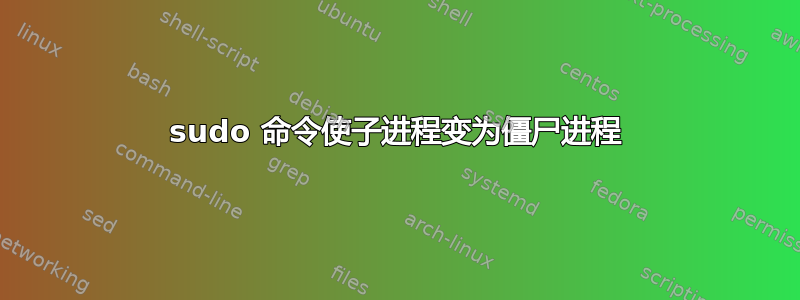 sudo 命令使子进程变为僵尸进程