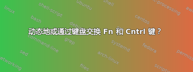 动态地或通过键盘交换 Fn 和 Cntrl 键？