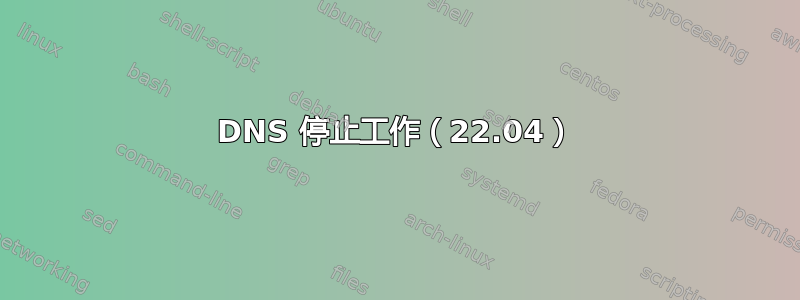 DNS 停止工作（22.04）