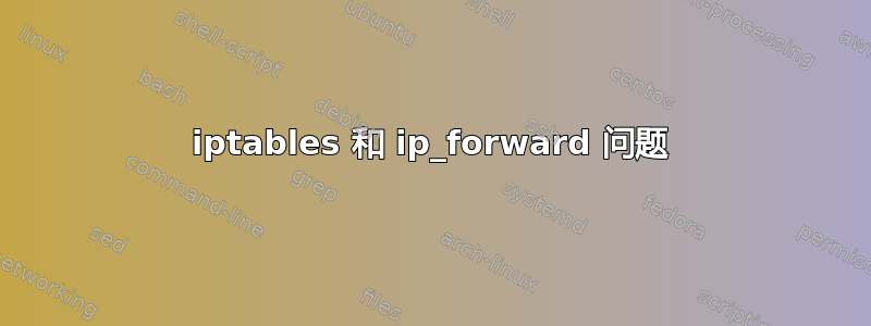 iptables 和 ip_forward 问题