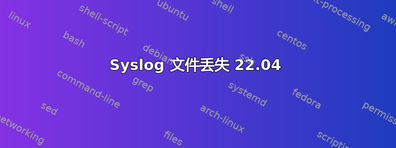 Syslog 文件丢失 22.04