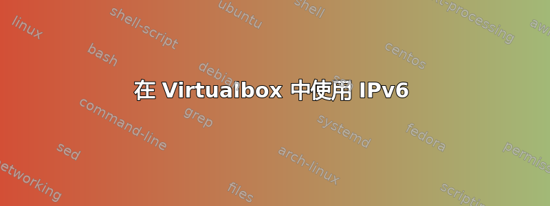 在 Virtualbox 中使用 IPv6