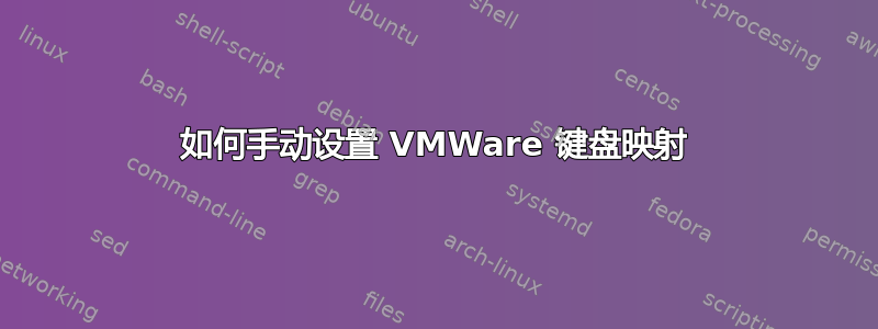 如何手动设置 VMWare 键盘映射