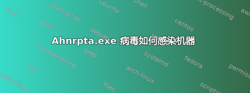 Ahnrpta.exe 病毒如何感染机器