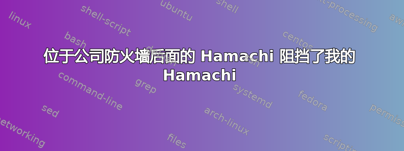 位于公司防火墙后面的 Hamachi 阻挡了我的 Hamachi