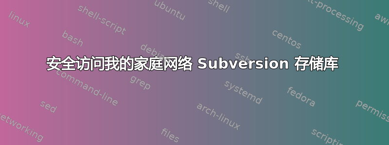 安全访问我的家庭网络 Subversion 存储库