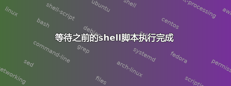 等待之前的shell脚本执行完成