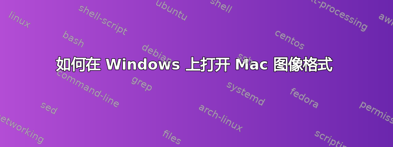 如何在 Windows 上打开 Mac 图像格式