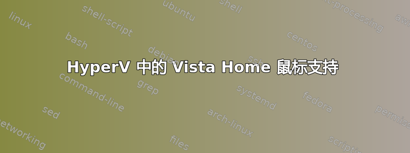 HyperV 中的 Vista Home 鼠标支持