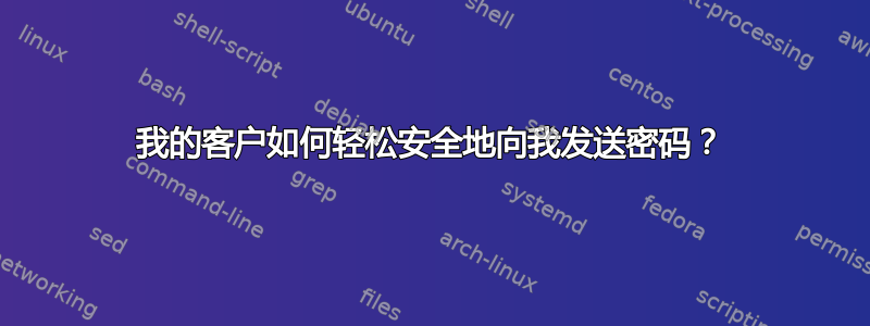 我的客户如何轻松安全地向我发送密码？