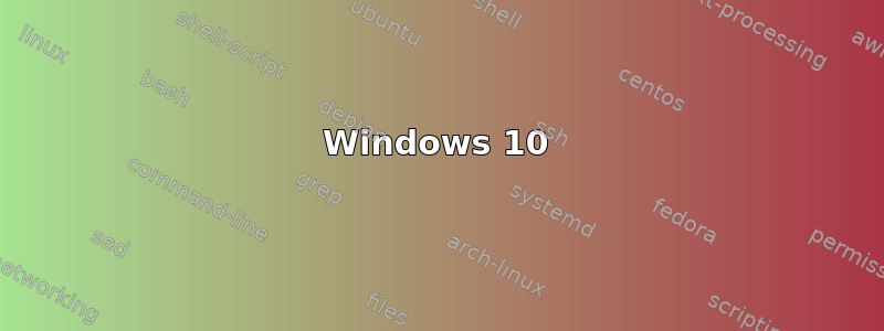 Windows 10