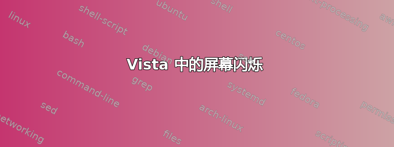 Vista 中的屏幕闪烁