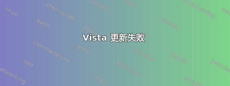 Vista 更新失败