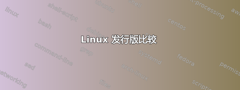 Linux 发行版比较