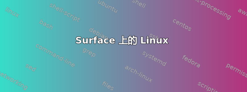 Surface 上的 Linux