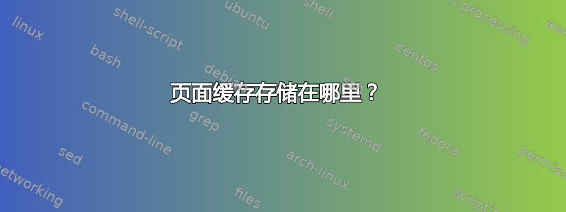 页面缓存存储在哪里？ 