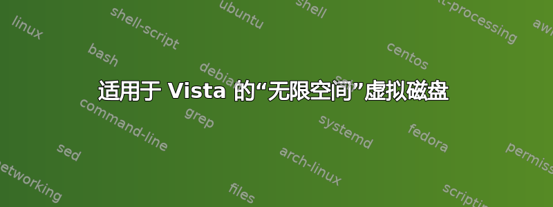 适用于 Vista 的“无限空间”虚拟磁盘