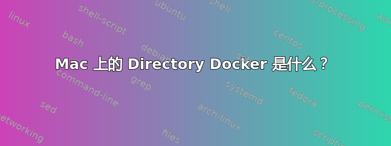 Mac 上的 Directory Docker 是什么？