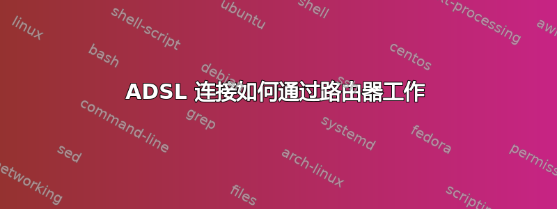 ADSL 连接如何通过路由器工作